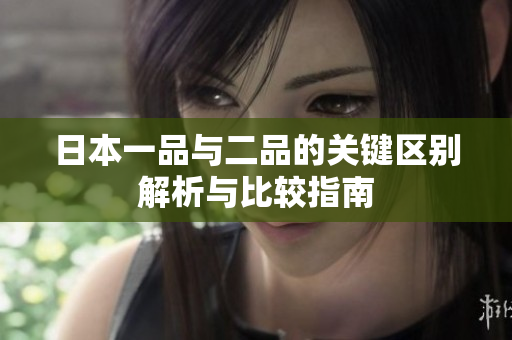 日本一品与二品的关键区别解析与比较指南